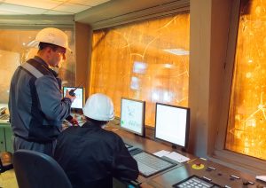Control panel. Plant for the production of steel.